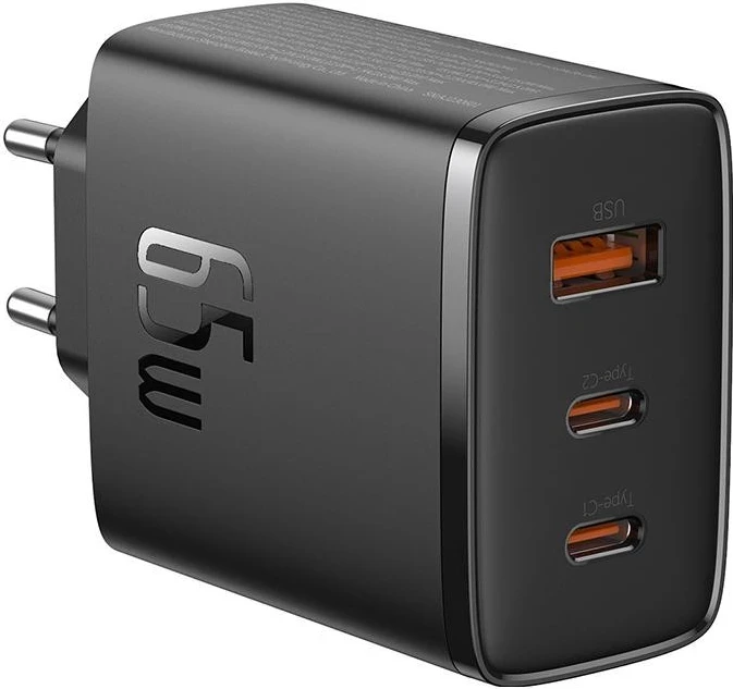 Karikues Baseus OS-Cube Pro, 2xUSB-C + USB, 65W, ngjyrë e zezë