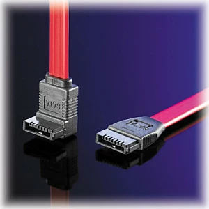 Kabllo SATA VALUE, 0.5m, këndore, e kuqe