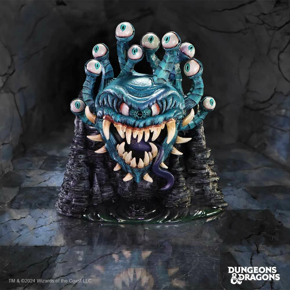 Kuti dekorative për zare NEMESIS NOW Dungeons & Dragons Beholder, rezinë, e pikturuar me dorë, blu