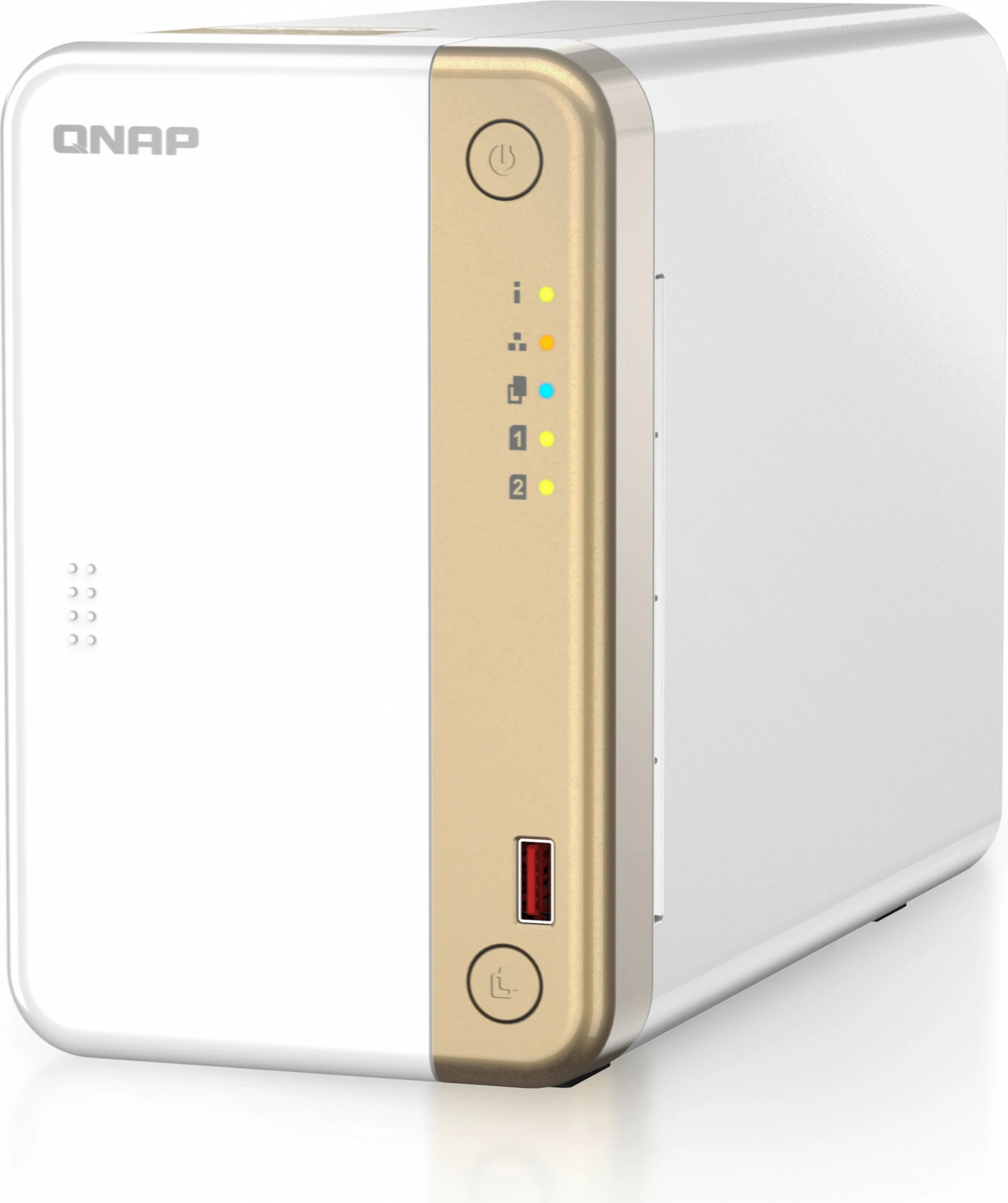 NAS QNAP TS-262, Intel Celeron N4505, 4GB RAM, Tower, QTS, bardhë/ari