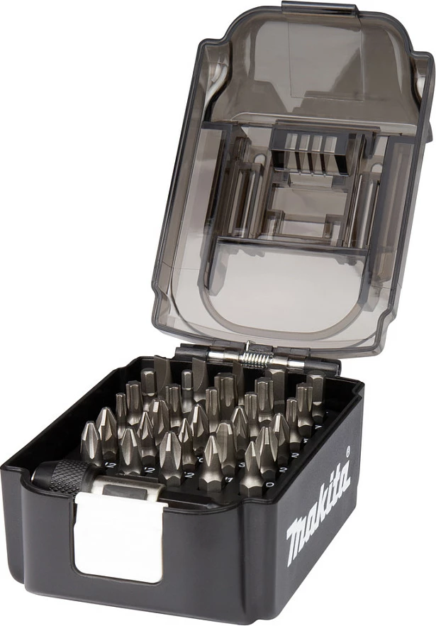 Set bitash Makita E-00016, 31 copë, magnetik, me kuti