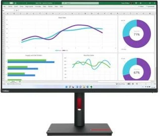 Monitor Lenovo ThinkVision T32h-30 (63D3GAT1EU) 32" TFT/LCD i sheshtë, e zezë