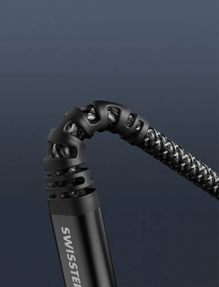 Kabllo karikuese USB /USB-C Swissten, 60W. 1.5m, e zezë