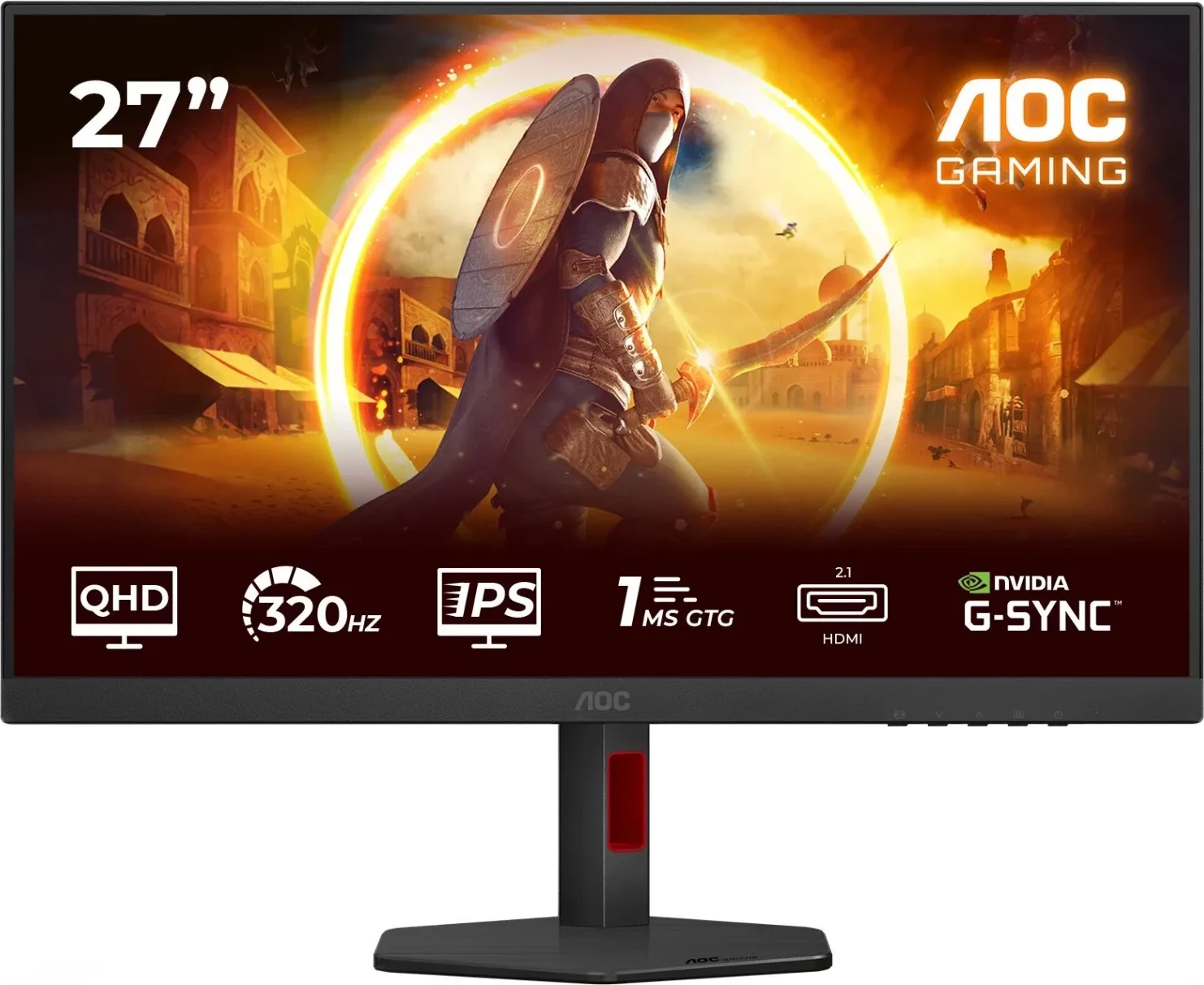 Monitor AOC Q27G4SRU, 27", QHD, Fast IPS, 320Hz, i zi