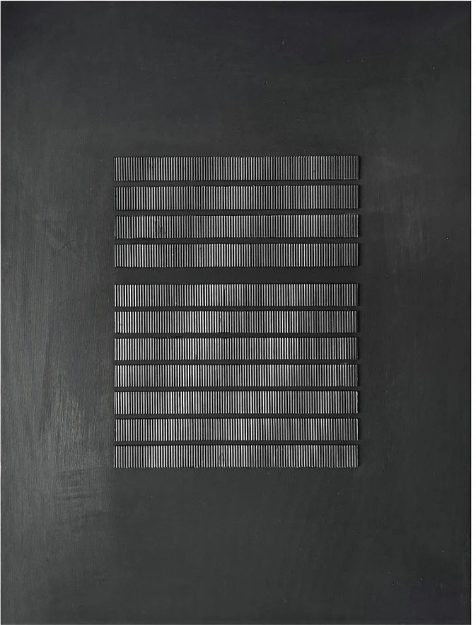 Pikturë dekorative BLACKSTORM, kanavacë e zezë, 75x100x3cm