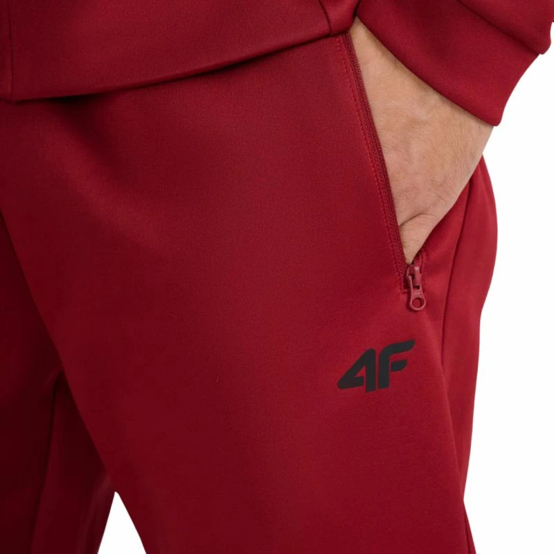 Pantallona sportive për meshkuj 4f, të kuqe të errëta
