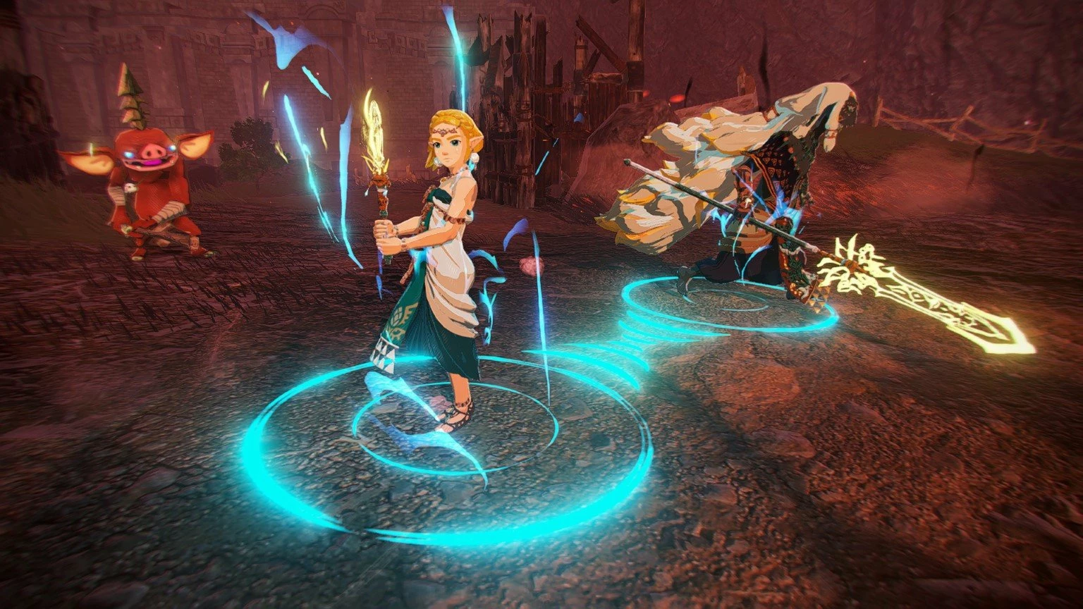 Lojë Nintendo Hyrule Warriors: Age of Imprisonment për Switch 2, kopje fizike Game-Key Card, anglisht, PEGI 12, Standard
