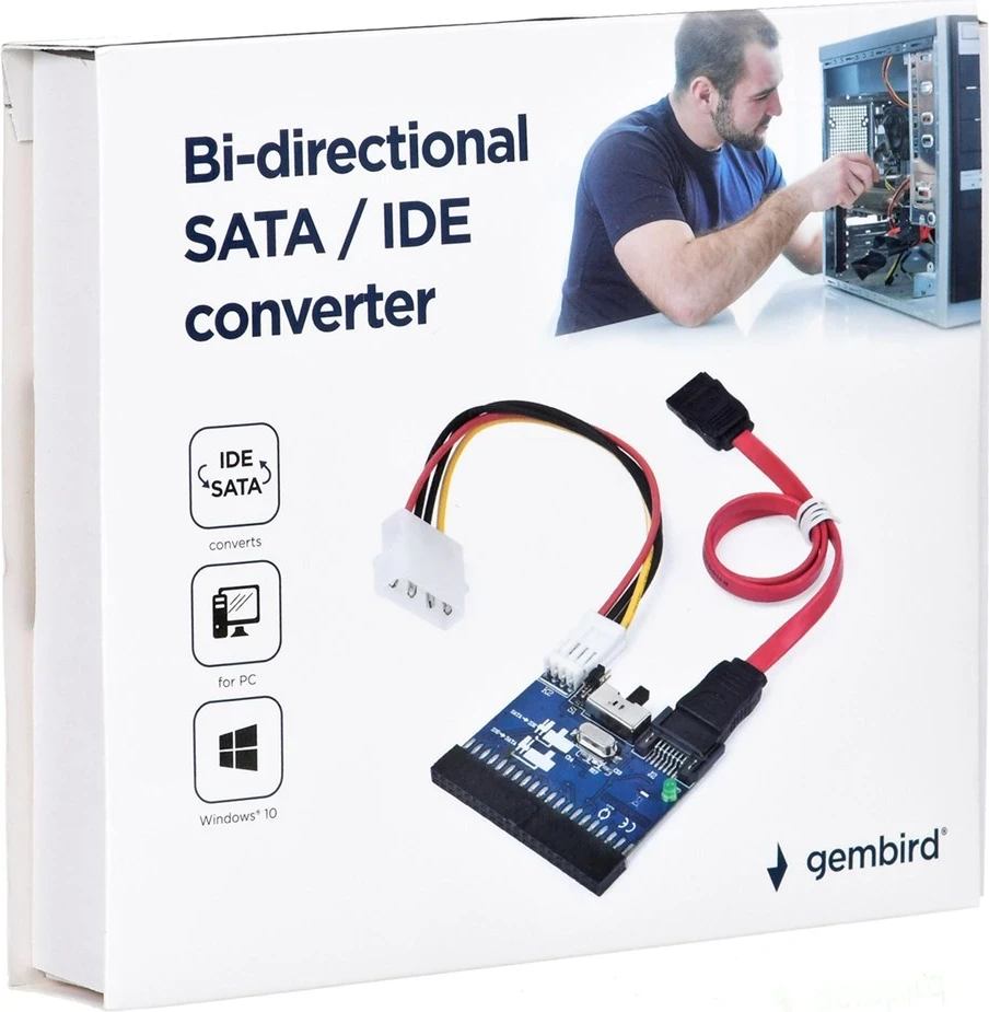 Konvertues/përshtatës i kartave SATA/IDEGembird Bi-directional 
