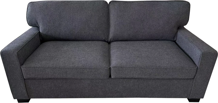 Divan shtrat dy ulëshe, ngjyrë gri e errët, 181x91x83cm