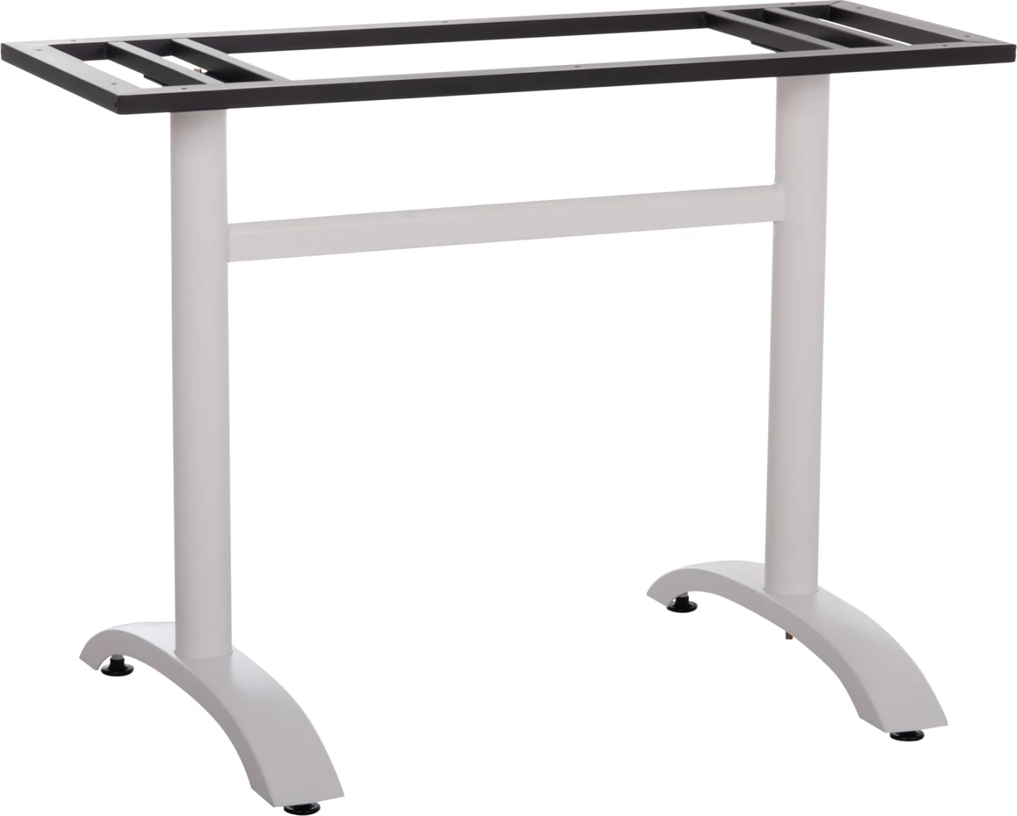 Baza për tavolinë metalike, e bardhë, me rregullues lartësie, 100x60x73cm