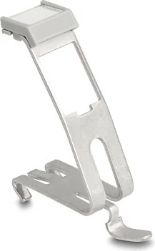Mbajtës Keystone DeLOCK, 1 port, për shinë DIN 35 mm, me fushë etiketimi, inox