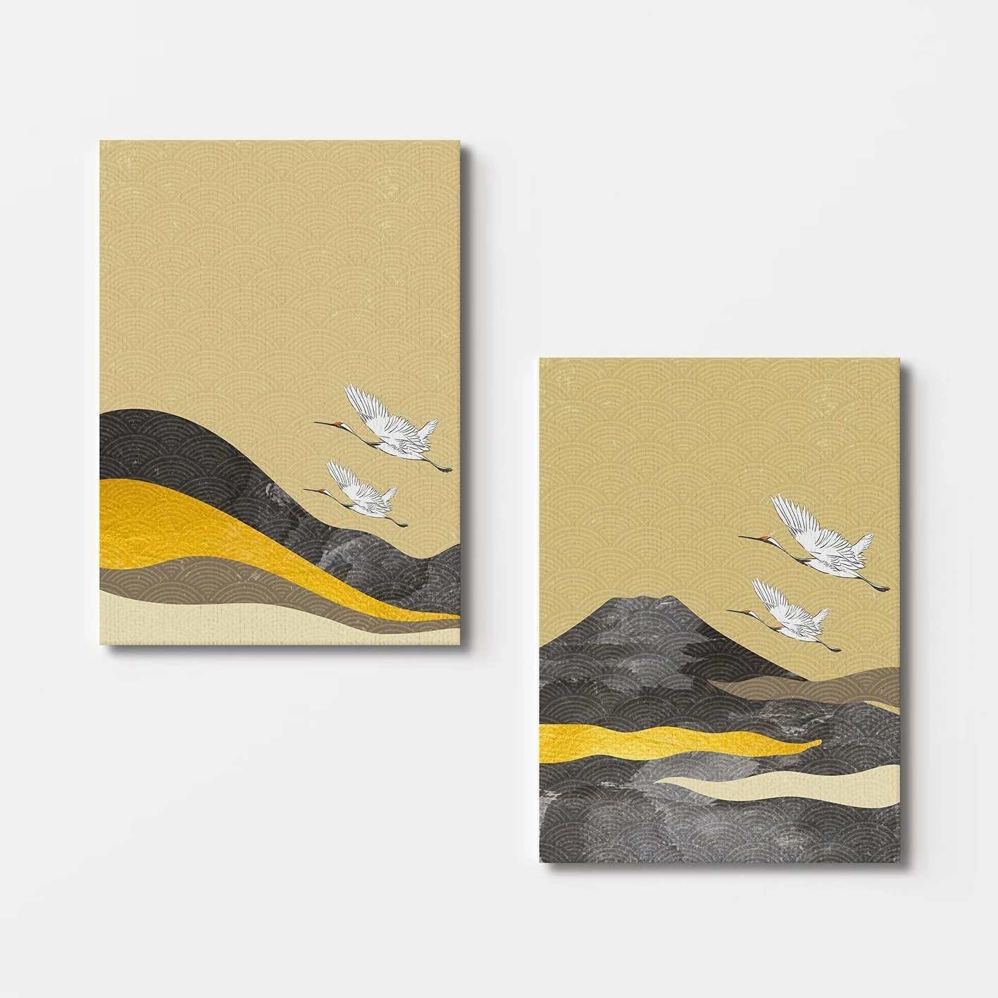 Pikturë dekorative në kanavacë (2 copë), Wallity, 2KNV4244, 50x70cm