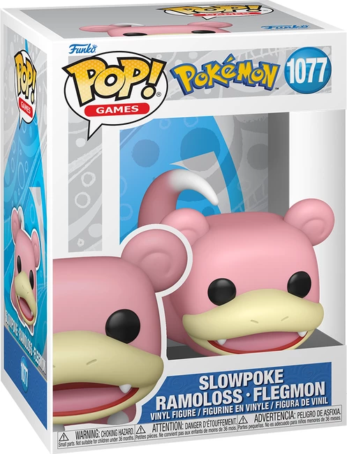 Figurinë koleksionuese Funko POP! Pokemon Slowpoke, vinyl, rozë