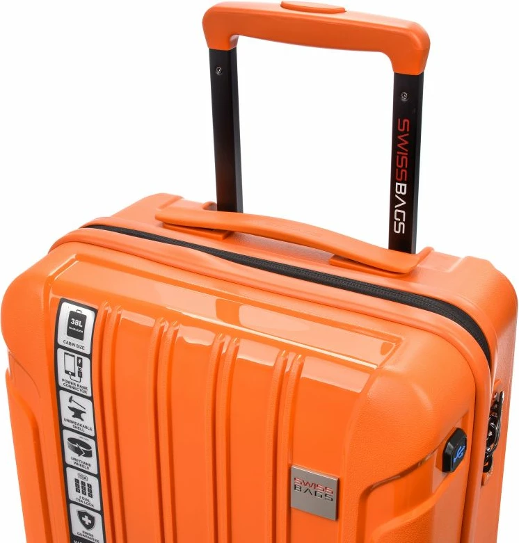 Valixhe kabinë SwissBags për meshkuj e femra, portokalli