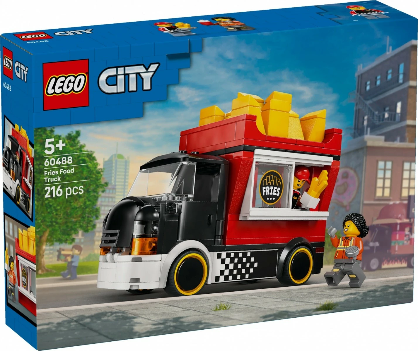 Set konstruktimi LEGO City 60488 kamion ushqimi me patate të skuqura 216 pjesë 5+