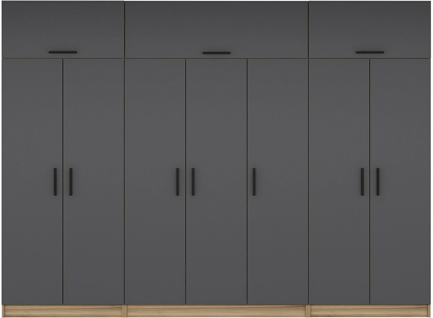 Dollap garderobe Skye Decor, anthracite & dore, Minar Kale - 7722