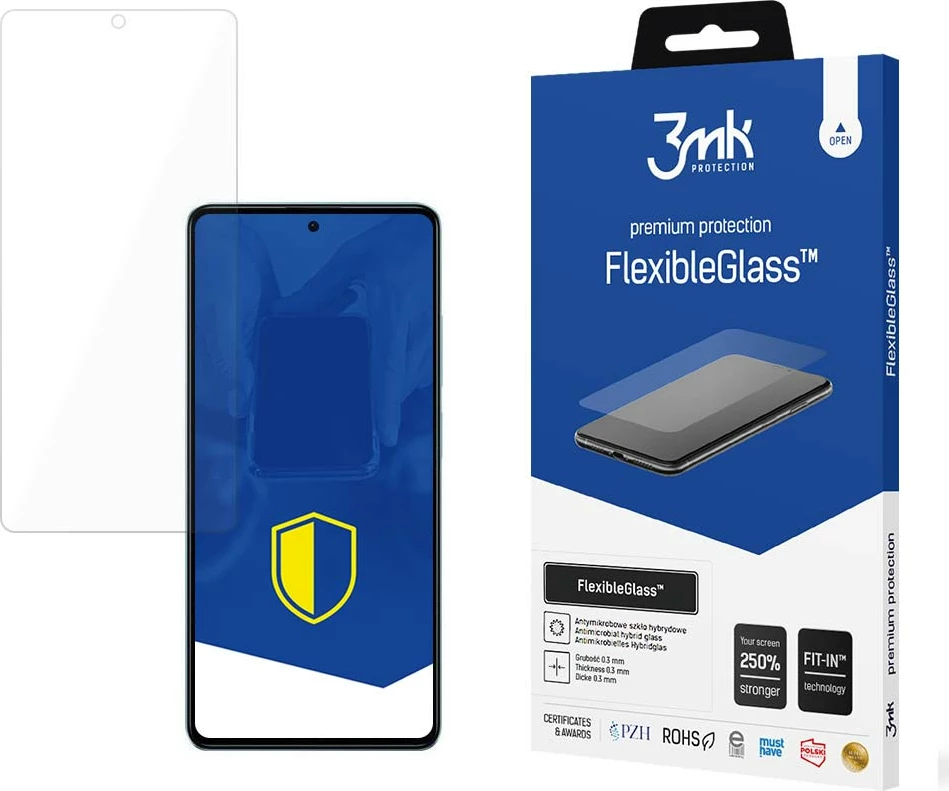 Mbështjellës xhami hibrid 3mk FlexibleGlass për Xiaomi Poco X5 Pro 5G/Redmi Note 12 Pro, Transparent