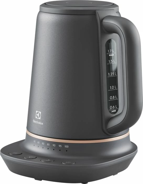 Çajnik elektrik Electrolux Explore 7 E7K1-6BP 1.7 L 2400 W me kontroll temperature, gri
