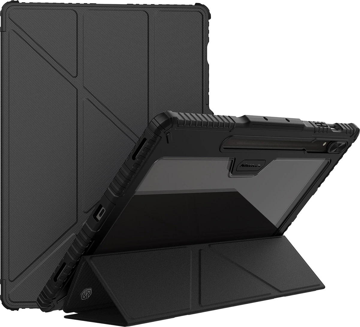 Mbështjellës Nillkin Bumper Leather Case Pro për Samsung Galaxy Tab S9+, e zezë