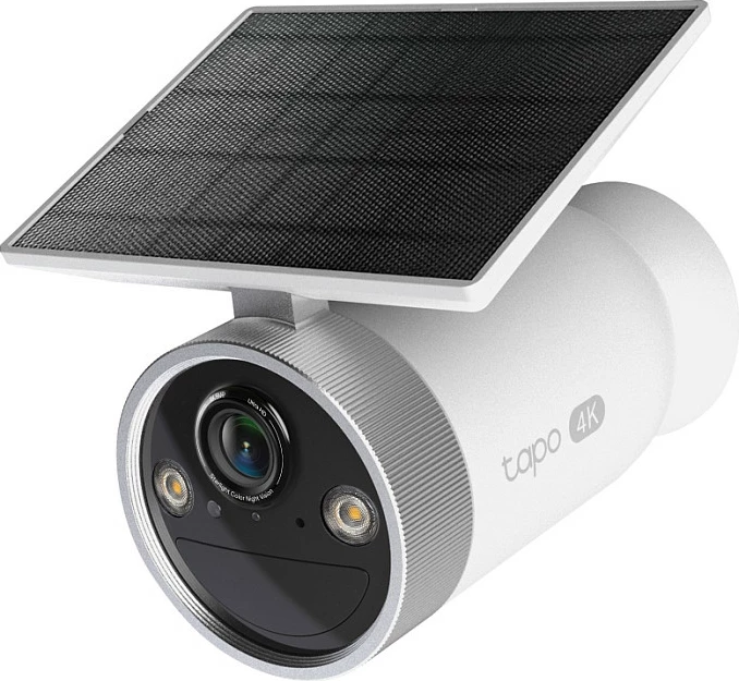 Kamerë sigurie TP-Link Tapo C465, 4K UHD, Wi‑Fi, me panel solar, microSD deri 512GB, e jashtme, e bardhë