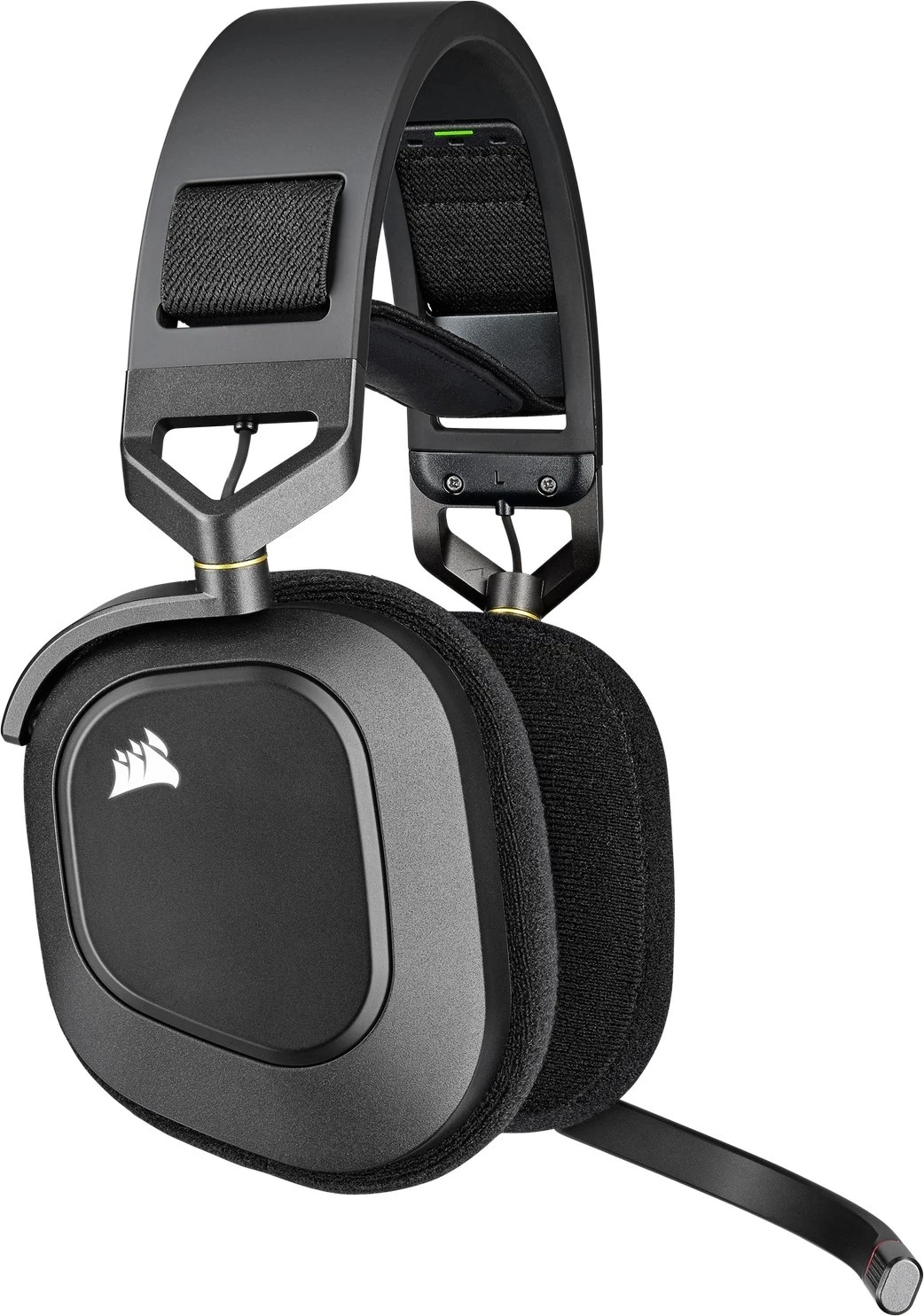 Kufje gaming Corsair HS80 RGB Wireless Carbon, pa kabllo, të zeza