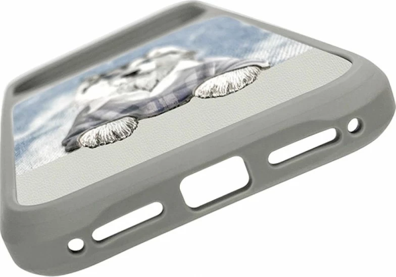 Kapak telefoni Nimmy Gentle Pets Series Dog MagSafe për iPhone 17 Pro, gri