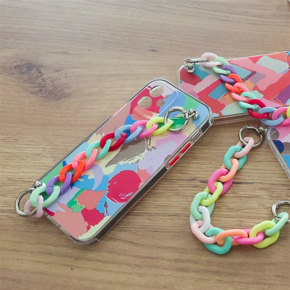 Mbështjellës Hurtel Color Chain Case për Xiaomi Redmi 10, me zinxhir, shumëngjyrësh