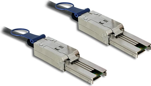 Kabllo Mini SAS Delock SFF-8088 në SFF-8088, 2 m, mashkull/mashkull, e zezë