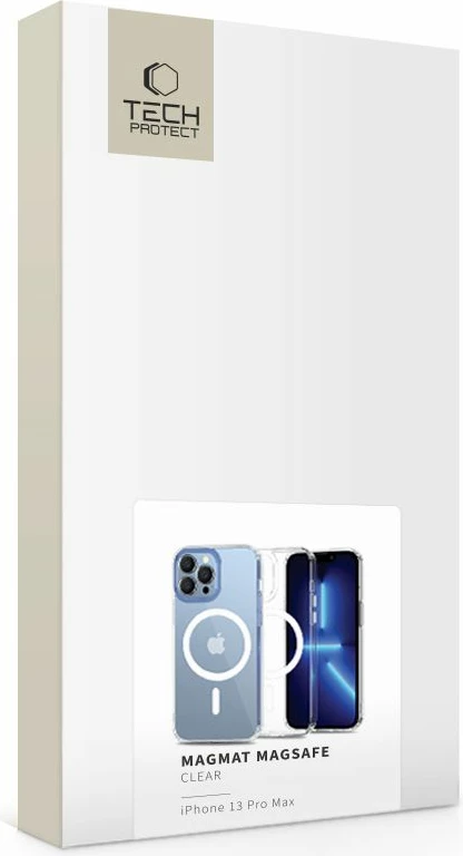 Mbështjellës Tech-Protect MagMat për iPhone 13 Pro Max, Transparent, me MagSafe