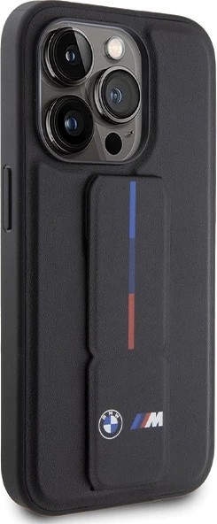 Mbështjellës BMW Grip Hot Stamp për iPhone 15 Pro, i zi