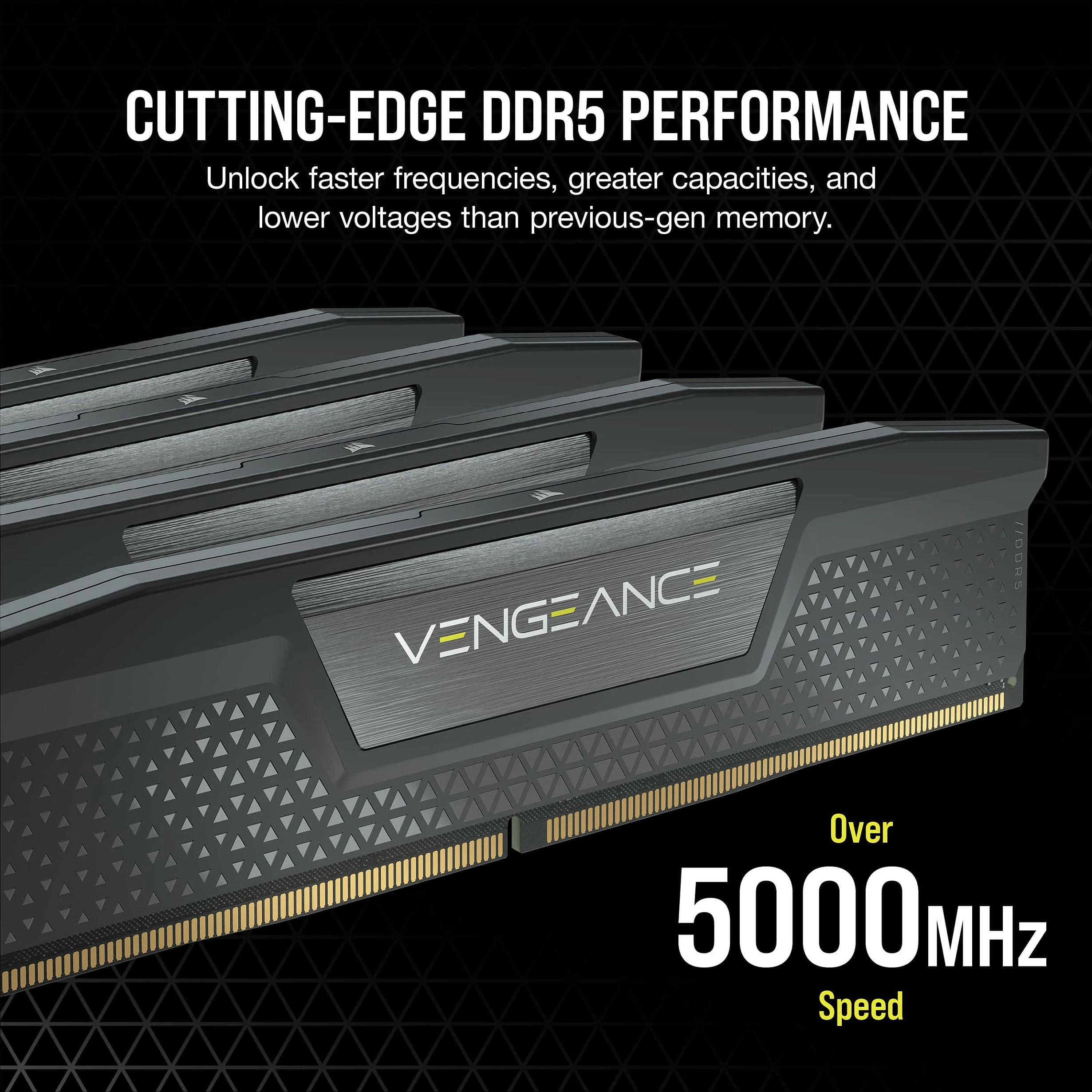 RAM memorje Corsair Vengeance CMK32GX5M2B6000C38, 32GB (2x16GB) DDR5 6000MHz, e zezë