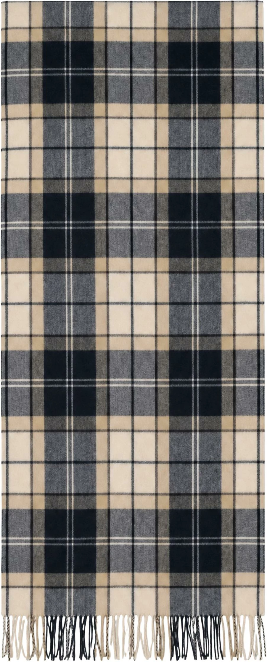 Shall për femra Barbour Stanway Tartan Wrap 262MLSC0426, bezhë/blu