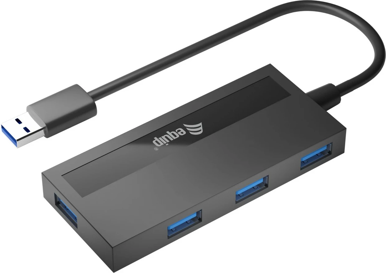 USB hub 4 porte Equip, USB 3.0, me adapter USB-C, i zi