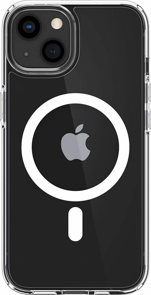 Mbështjellës Spigen Ultra Hybrid Mag për iPhone 13, MagSafe, Transparent/Bardhë