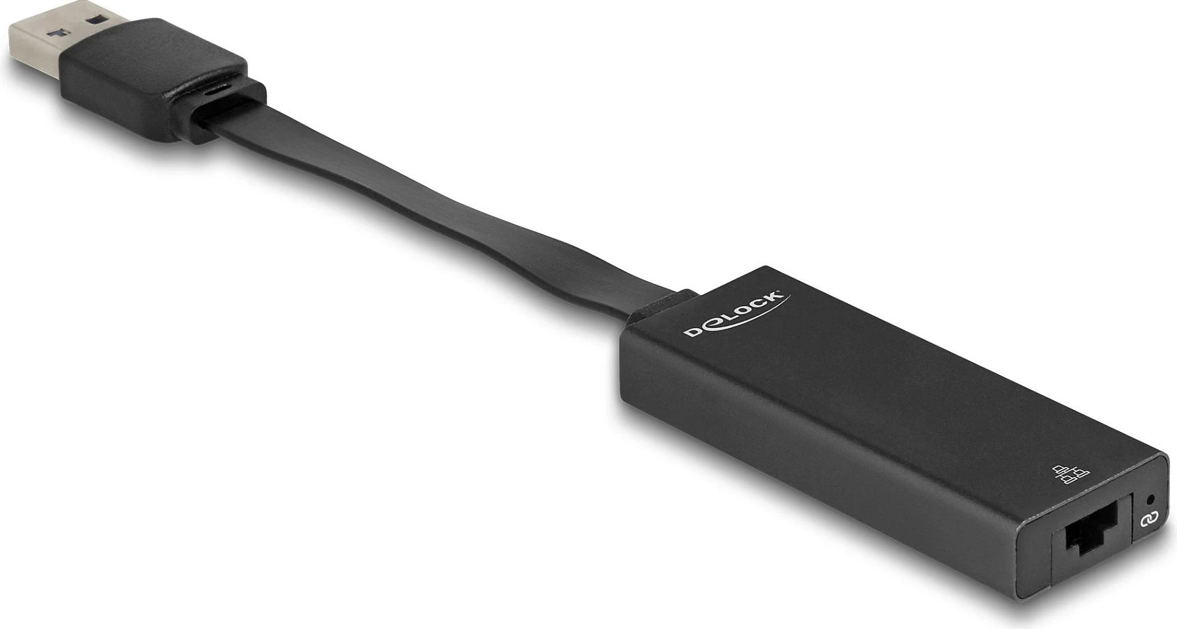Adapter rrjeti DeLOCK USB-A në LAN Gigabit RJ45, USB 3.2 Gen 1, i zi