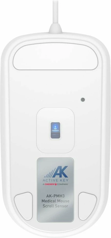 Maus Cherry AK-PMH3, Ambidextrous, USB Type-A, 1000 DPI, Bardhë