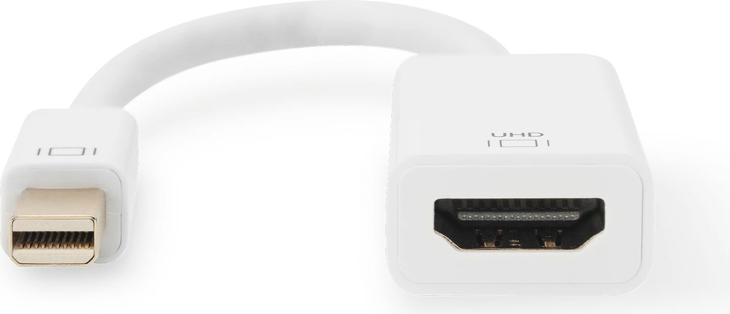 Adapter Mini DisplayPort në HDMI Digitus, 0.2m, i bardhë
