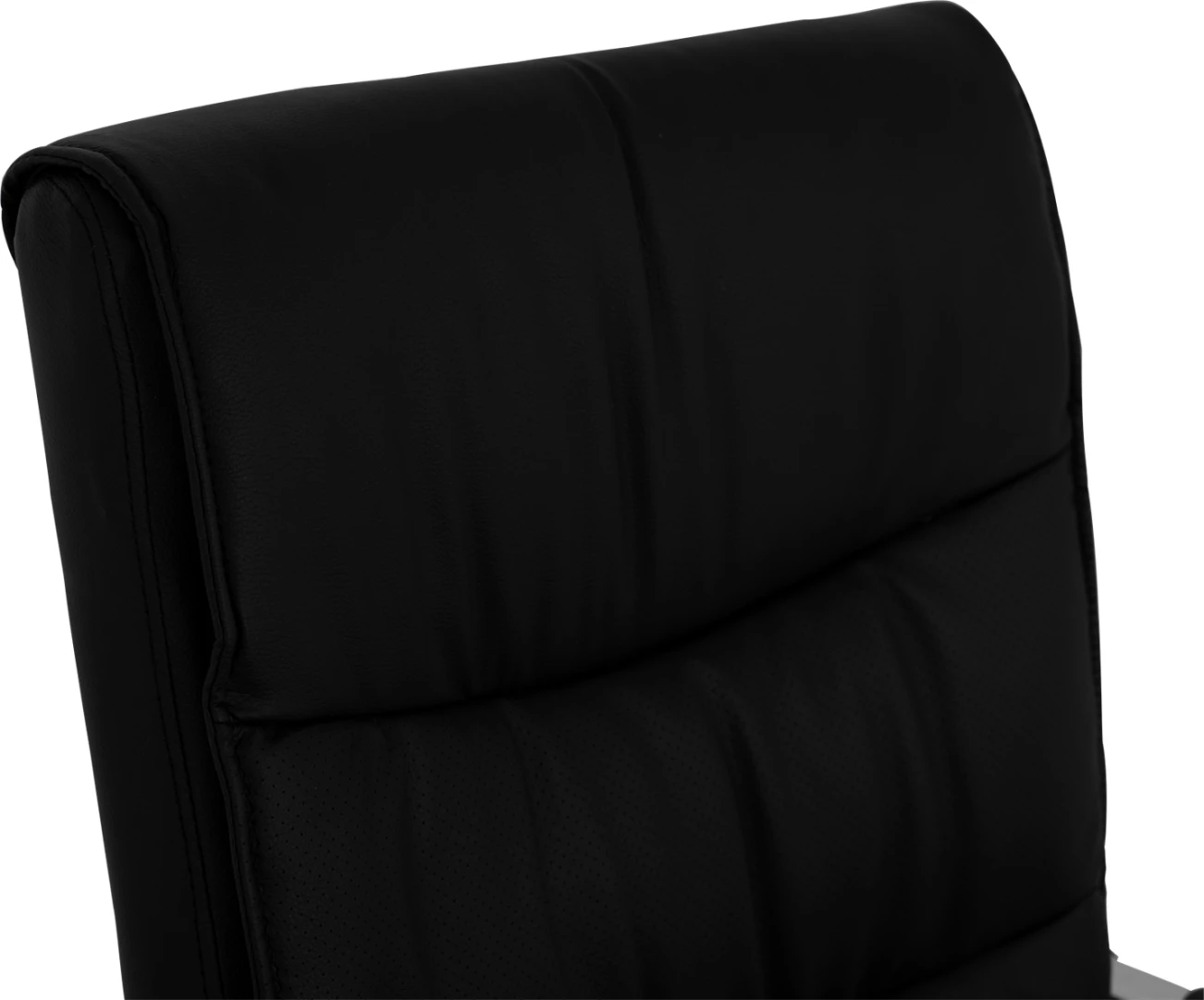 Karrige menaxheri për zyre, ngjyrë e zezë, bazë kromi, FH1044.11, 55.5x65x111 cm