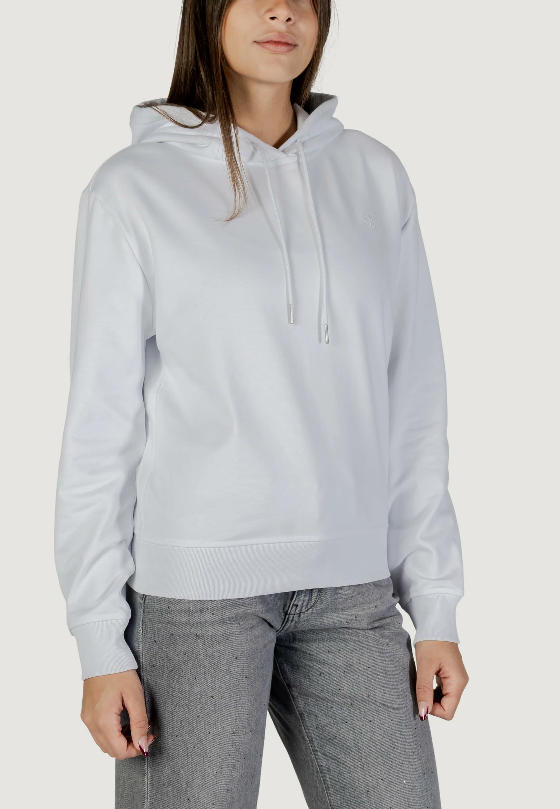 Duks për femra Calvin Klein Jeans LS Archive Terry LV047C224G, i bardhë [Madhësia: L]