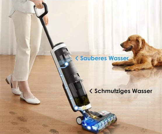 Kasë Tineco FLOOR ONE S3 Extreme, 2-në-1, pa kabllo, 35 min, blu/bardhë