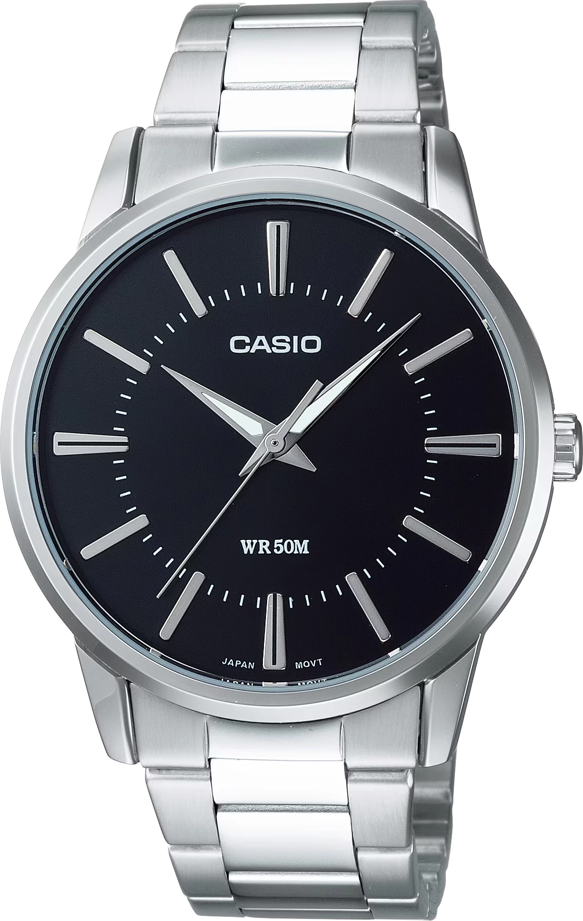 Orë dore Casio MTP-1303D-1AV, e argjendtë/zezë