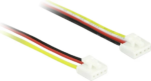 Kablë IoT Grove DeLOCK, 4-pin në 4-pin, 20 cm, e zezë