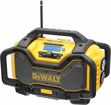 Radio kantieri DeWalt DCR027 DAB+ FM Bluetooth, karikues XR 18V/54V, 4 altoparlantë, verdhë/zi