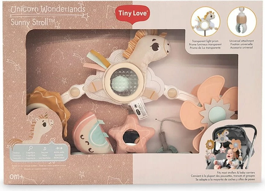 Hark lodrash Tiny Love Unicorn Land me lodra për karrocë/fotelje veture, bezhë