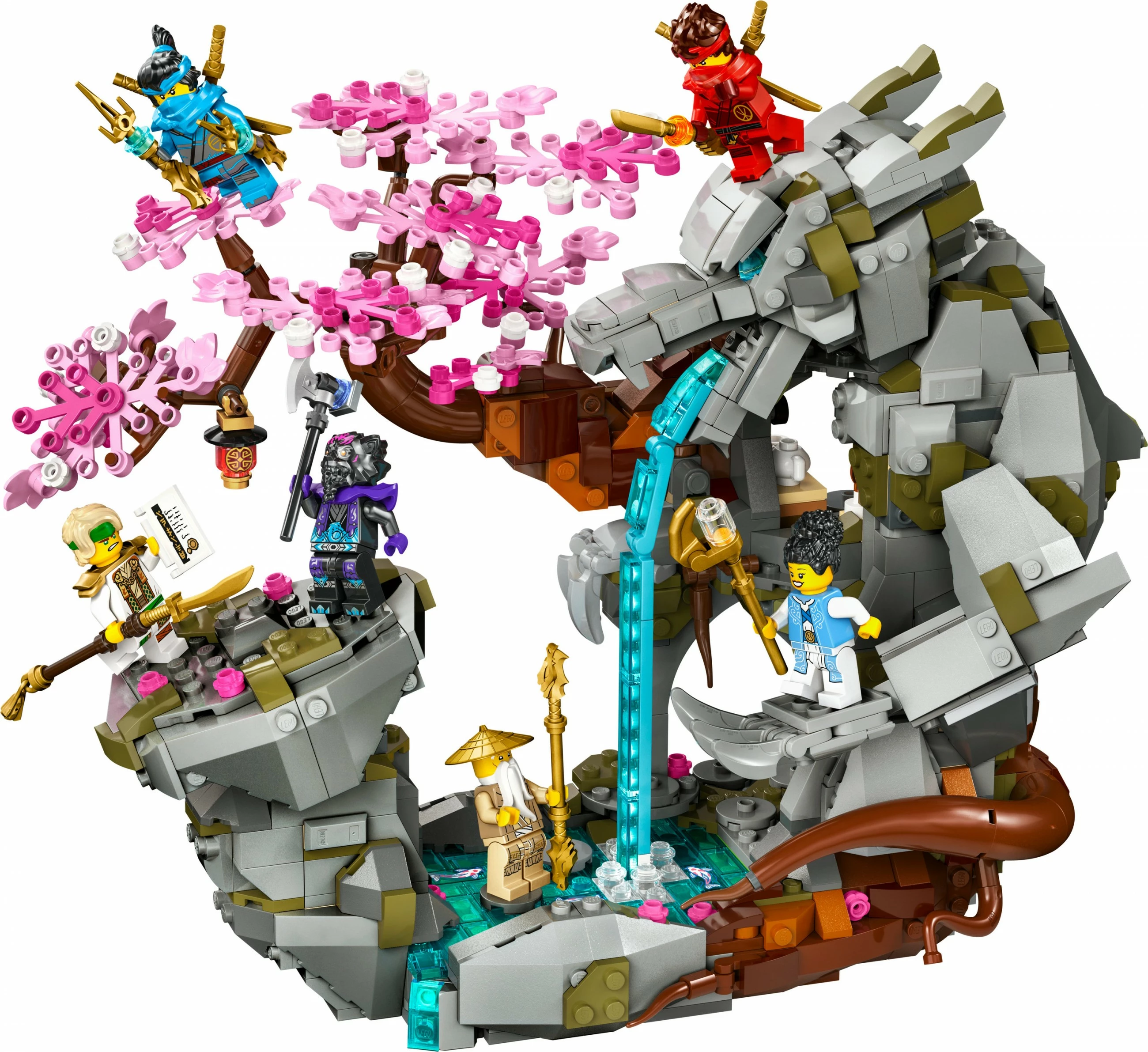 Set LEGO Ninjago 71819 Drachenstein-Tempel