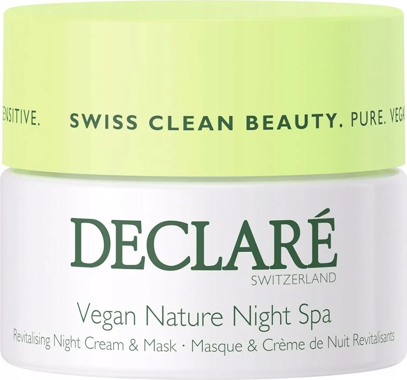 Krem-maska nate për femra Declare Vegan Nature, 50ml