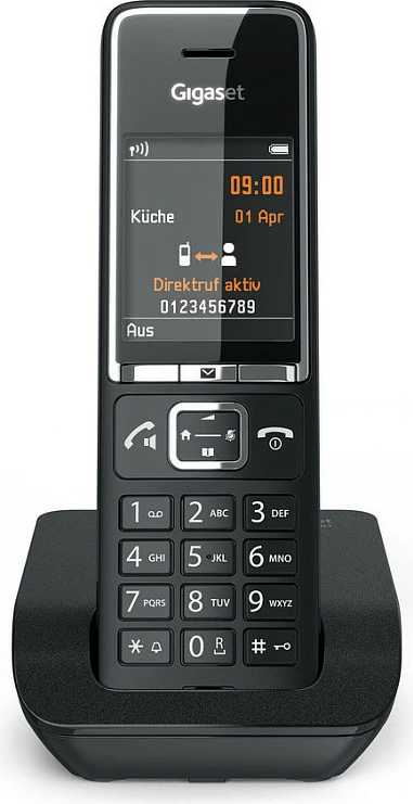 Telefon fiks pa kabllo Gigaset COMFORT 550, ekran 2.2", speakerphone, 200 kontakte, Caller ID, i zi