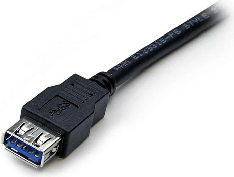 Kabllo zgjatëse USB StarTech USB3SEXT2MBK, USB 3.2 Gen 1 (USB 3.0) A mashkull në A femër, 2m, 5Gbps, e zezë