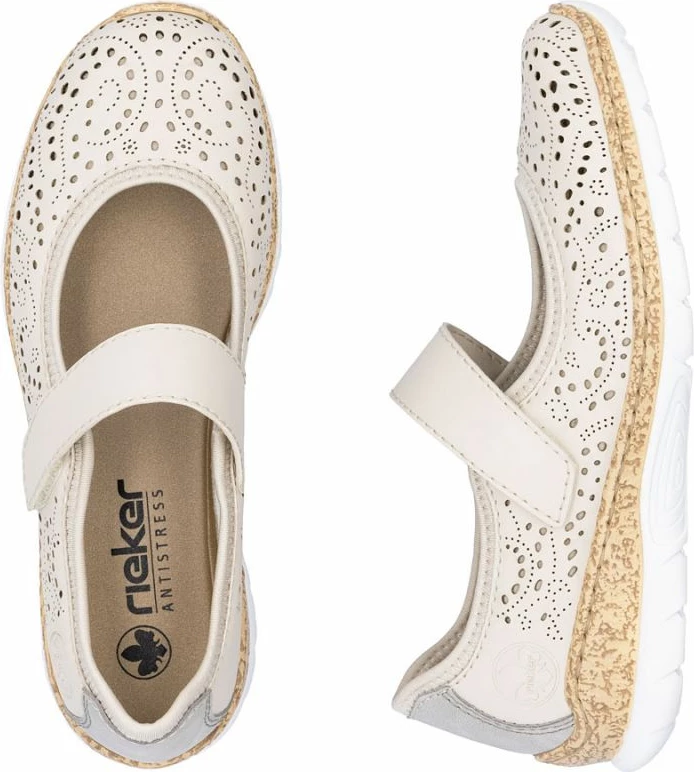 Këpucë femra Rieker N4299-60, bezhë