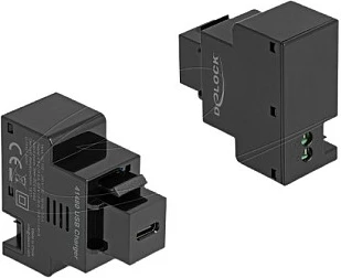 Modul karikimi USB-C DeLOCK 41480, Power Delivery 20W, Keystone, i zi